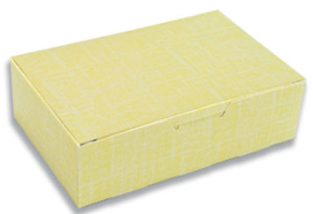 7 x 4-1/2 x 2 (1.5 lb.) Yellow 1 Piece Candy Boxes 250/Case