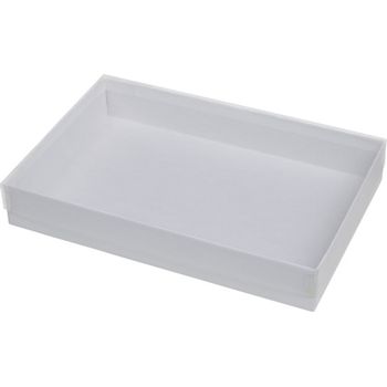 7 x 5 1/2 x 1 Clear Lid Box w/ White Base (Includes Cotton Filler) 50/Case