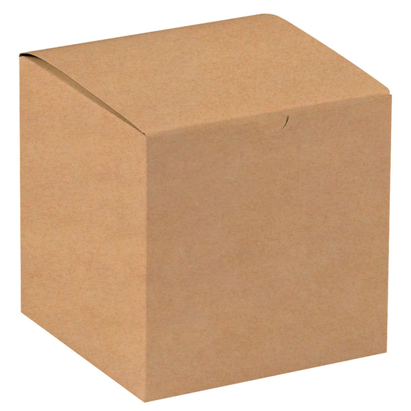 7 x 7 x 7 Kraft (Brown) Gift Box 100/Case