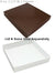 5-9/16 x 5-9/16 x 1-1/8 White 8 oz. (1/2 lb.) Square Candy Box BASE 250/Case