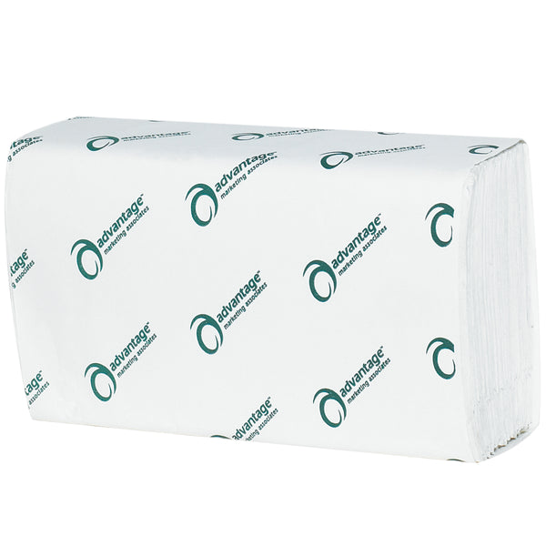 Advantage White Single-Fold Towels 16/Case
