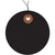 2" Black Plastic Circle Tags - Pre-Wired 100/Case