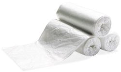 30 X 37 (10 micron) High Density Coreless Roll Liners (20-30 Gallons) - White 500/Case
