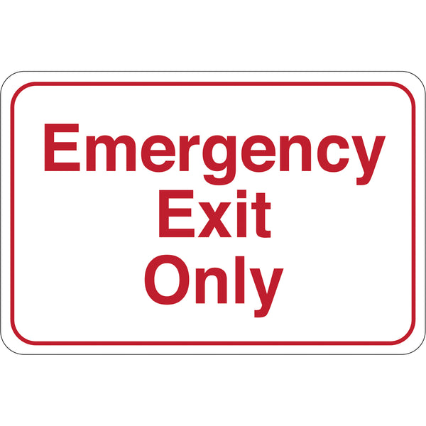 Emergency Exit Only 6 x 9 Facility Sign