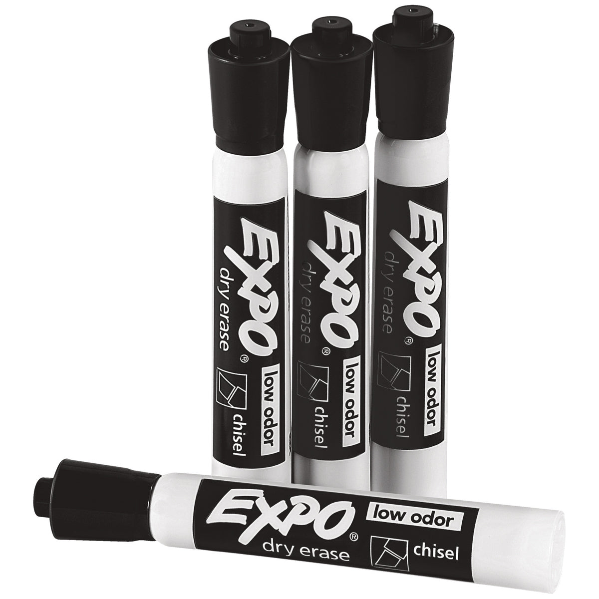 Expo Black Dry Erase Markers 12/Pack