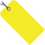 2 3/4 x 1 3/8 Fluorescent Yellow 13 Pt. Shipping Tags - Pre-Strung 1000/Case