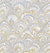24" x 417 Feet Gold & Silver Feathers Half Ream Gift Wrap