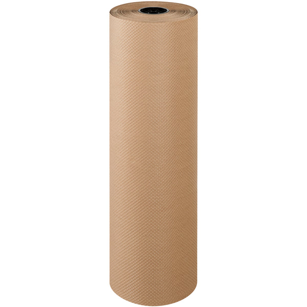 36" 60 lb (9 Roll Diameter) Indented Kraft Paper Roll 300 Feet/Roll