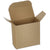 2 1/2 x 1 1/4 x 2 1/2 Brown 24pt 1-pc Chipboard Folding Carton 1000/Case