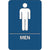 Men Restroom ADA Compliant Plastic Sign