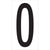3 1/2" "0" Vinyl Warehouse Number Labels 50/Case