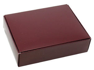 4-9/16 x 3-9/16 x 1-1/4 (1/4 lb.) Burgundy 1 Piece Candy Boxes 250/Case