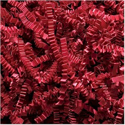 Crinkle Cut Shredded Paper - Red - Large 40 lbs./case
