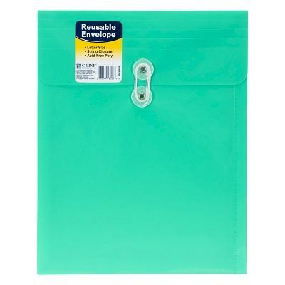 green poly envelope