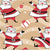 24" x 417 Feet/Roll Swingin Feet/Roll Santa Kraft Half Ream Gift Wrap