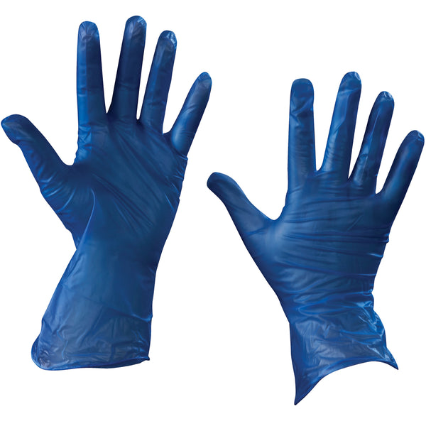 Vinyl Gloves - Blue - 5 Mil - Powder Free - Medium