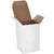 2 1/2 x 2 1/2 x 4 White 24pt 1-pc Chipboard Folding Carton 500/Case