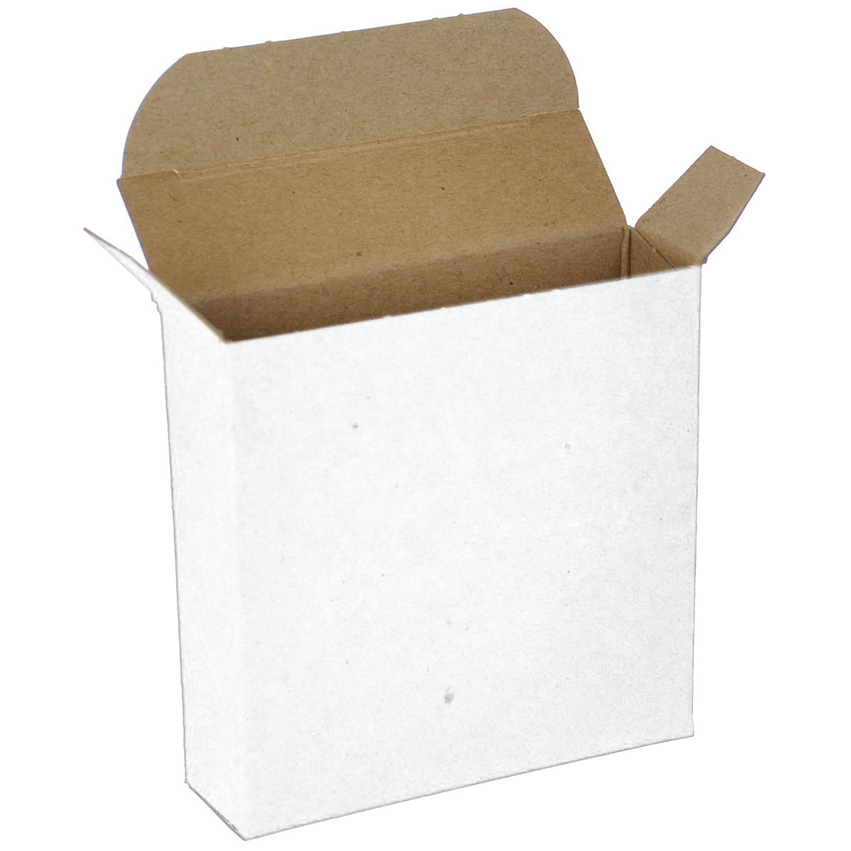 3 x 7/8 x 3 White 24pt 1-pc Chipboard Folding Carton 1000/Case
