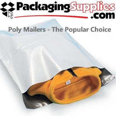white poly mailers