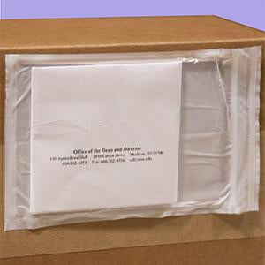 Poly Bags with Adhesive Back