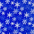 blue snowflake gift wrap