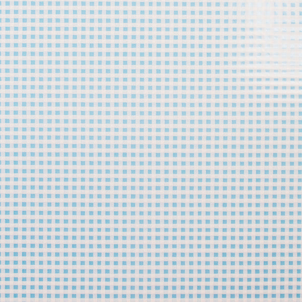 blue gingham gift wrap