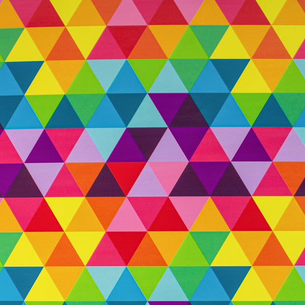 bright triangle super gloss gift wrap