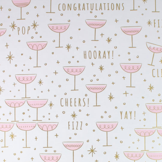 24" x 833 Feet Cheers! Full Ream Gift Wrap
