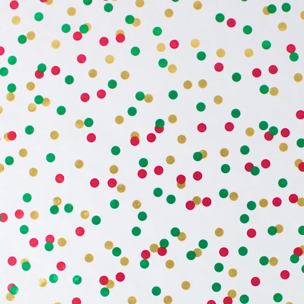 christmas confetti gift wrap