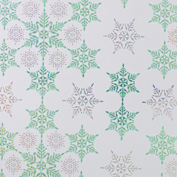 crystal clear mint gift wrap