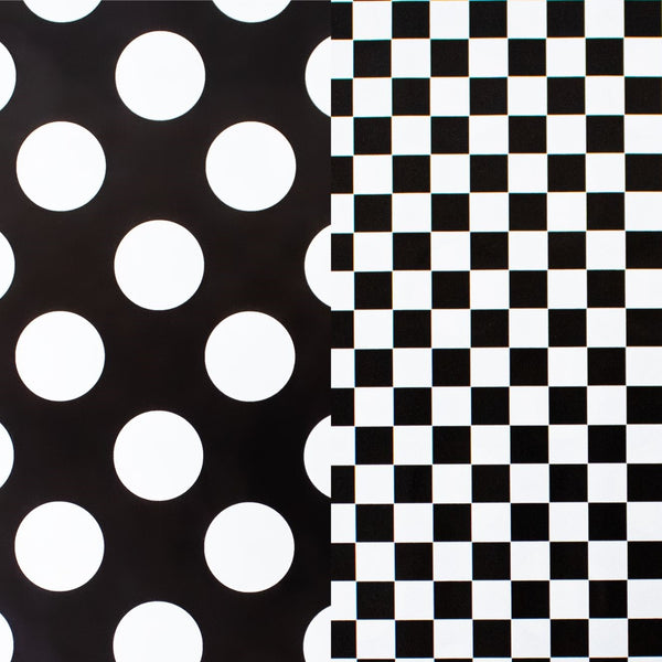 dots checks rev gift wrap