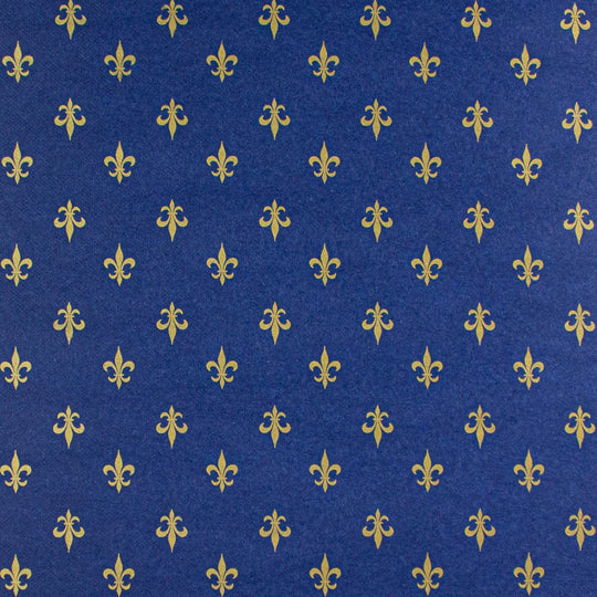 24" x 417 Feet Fleur de Lis Half Ream Gift Wrap