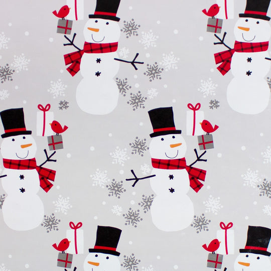 24" x 833 Feet Frosty Flakes Full Ream Gift Wrap
