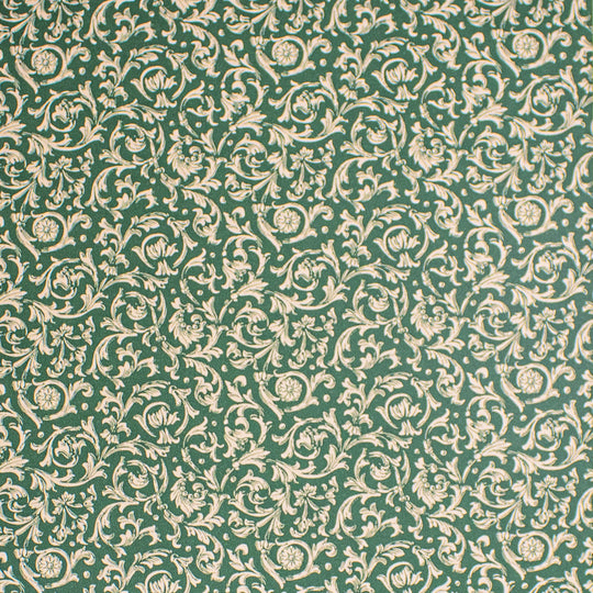 24" x 417 Feet Green Florentine Half Ream Gift Wrap