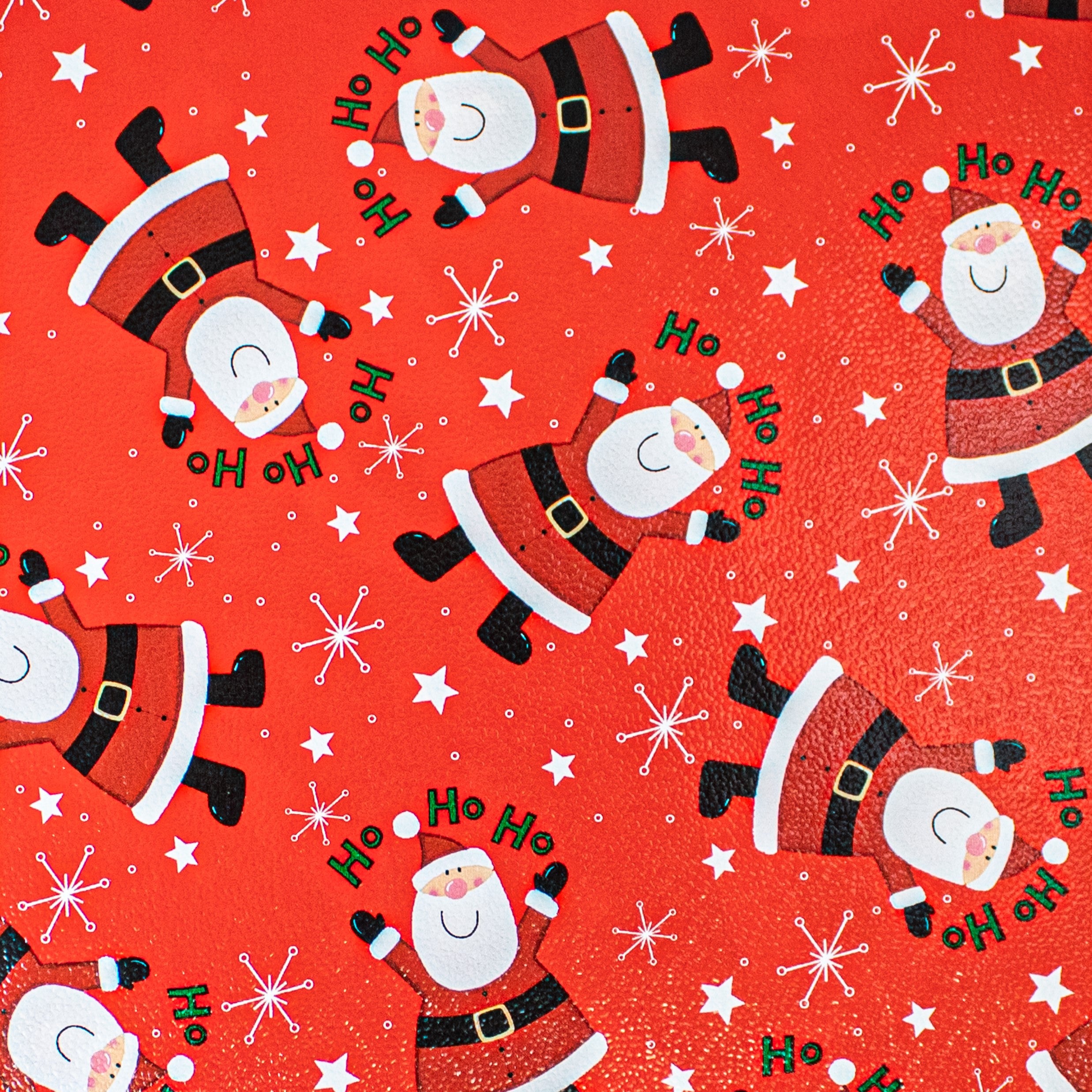 ho ho santa stars gift wrap