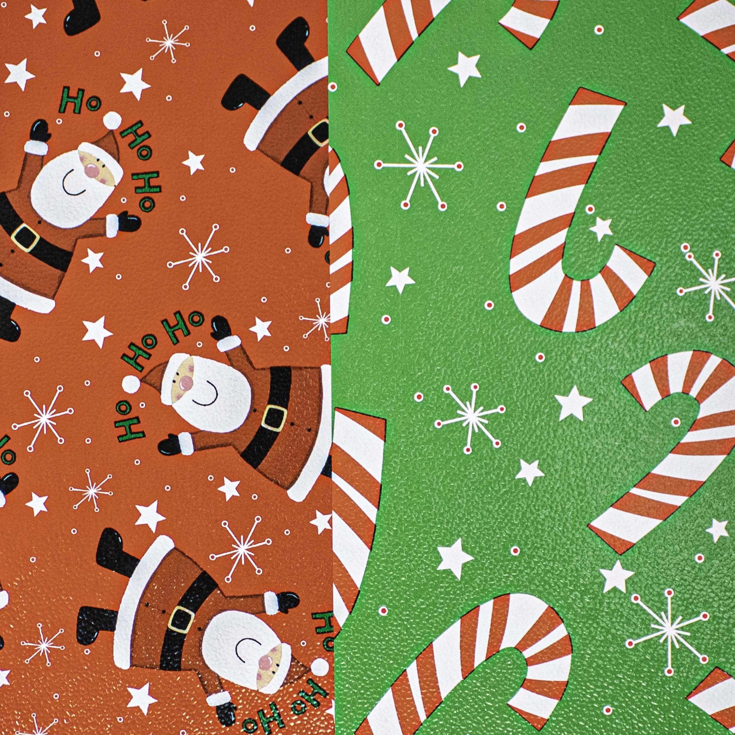 ho ho santa stars gift wrap