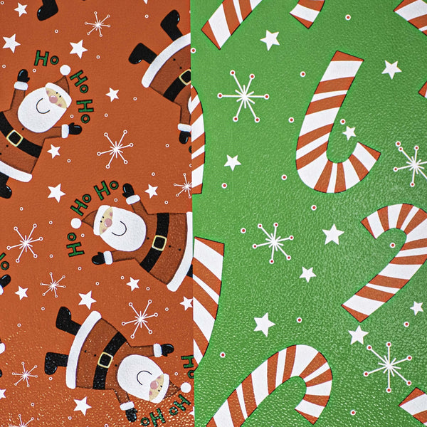 ho ho santa stars gift wrap