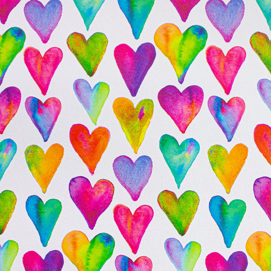 24" x 417 Feet I Heart You Half Ream Gift Wrap