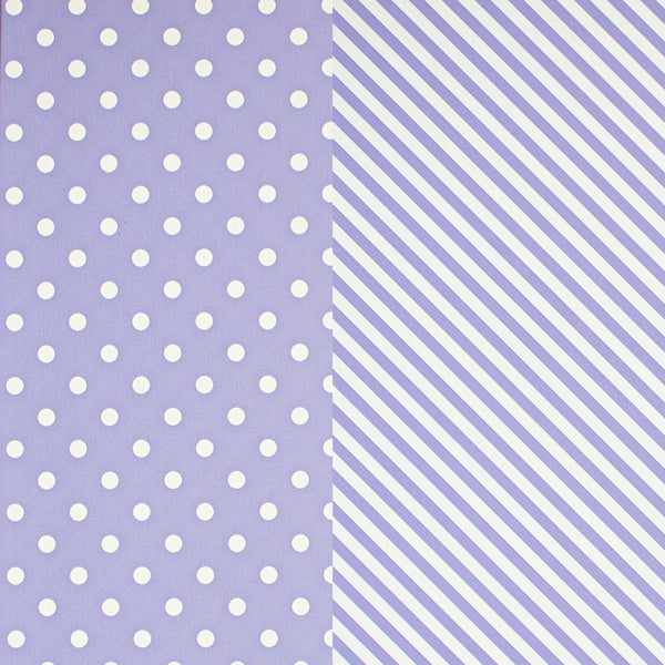 lavender dot stripe gift wrap