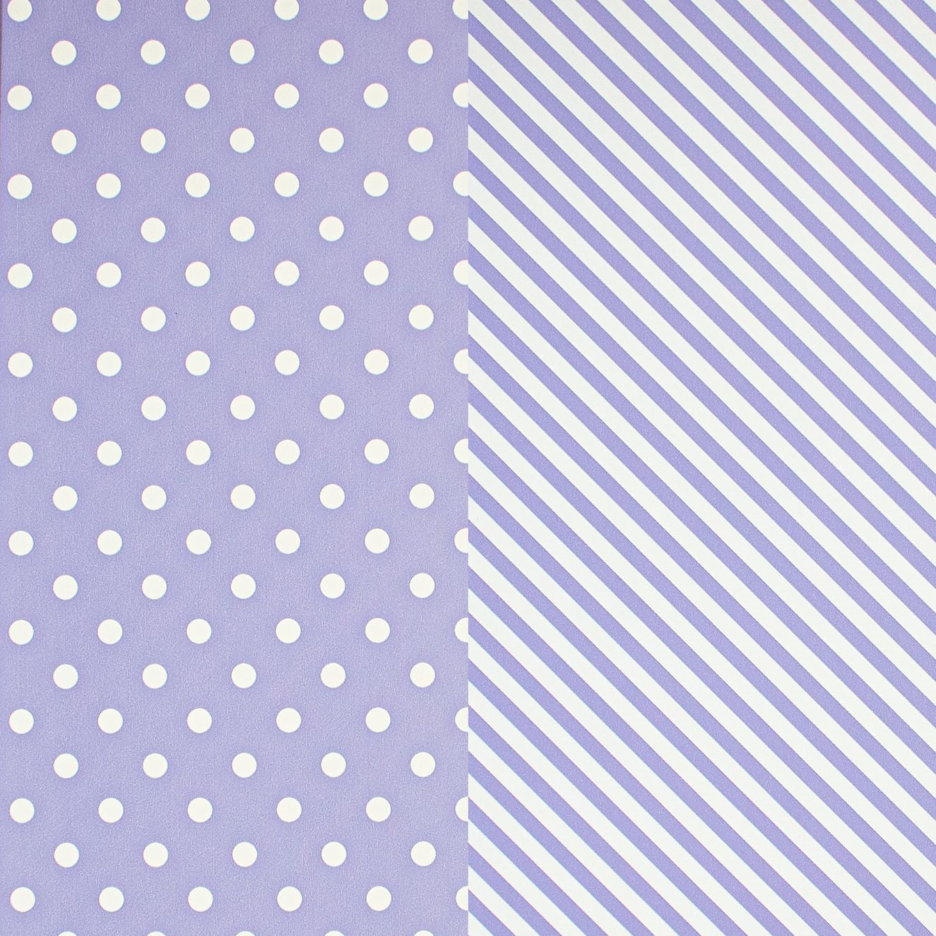 lavender dot stripe gift wrap