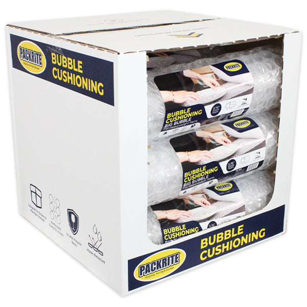 PackRite Bubble Pack, 5/16 Super Size Bubble 16 x 7 Feet Pony Roll, 9 rolls per box