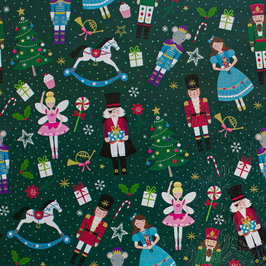 24" x 417 Feet Nutty Holiday Half Ream Gift Wrap
