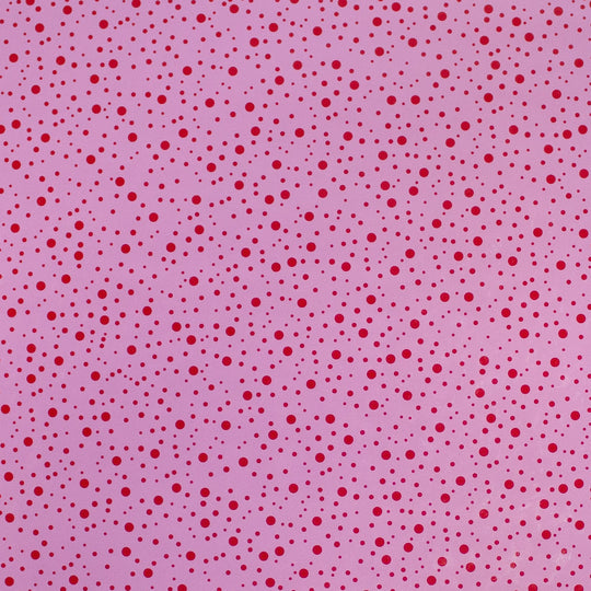 24" x 417 Feet Pink-Red Dots Half Ream Gift Wrap