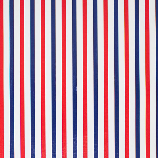 24" x 833 Feet Red & Blue Stripe Full Ream Gift Wrap