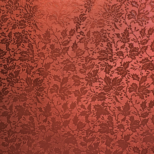 24" x 833 Feet Red Holly Full Ream Gift Wrap
