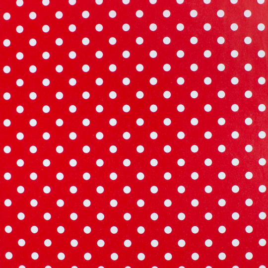 24" x 417 Feet Red-White Dots Half Ream Gift Wrap