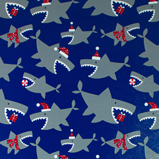 24" x 417 Feet Santa Jaws Half Ream Gift Wrap