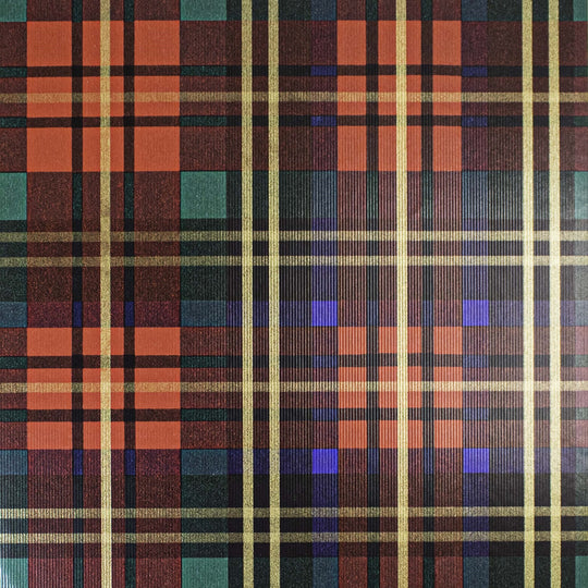 24" x 833 Feet Traditional Red Plaid Full Ream Gift Wrap