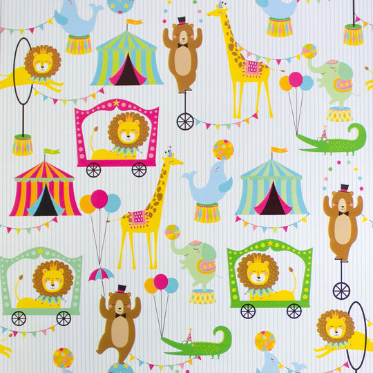 24" x 833 Feet Under the Big Top Full Ream Gift Wrap