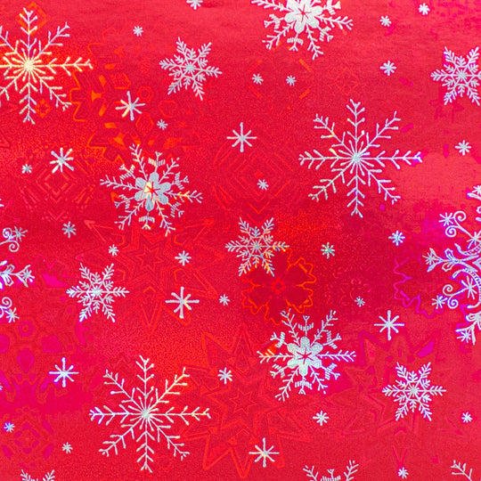 24" x 417 Feet Winter Snowflake Half Ream Gift Wrap